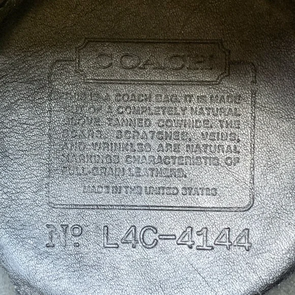 RARE vintage COACH 4144 Littleton mini black leather drawstring shoulder bag - Picture 9 of 15